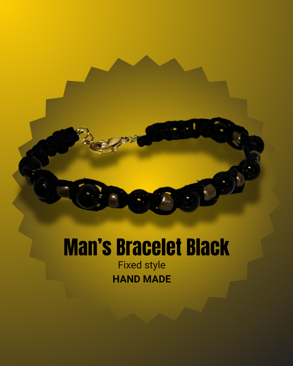 Men’s Bracelet Black and Brown