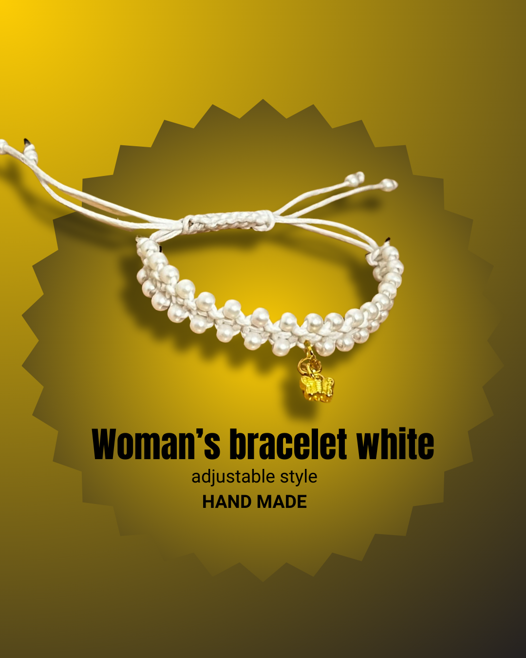 Woman's Bracelet White & Gold